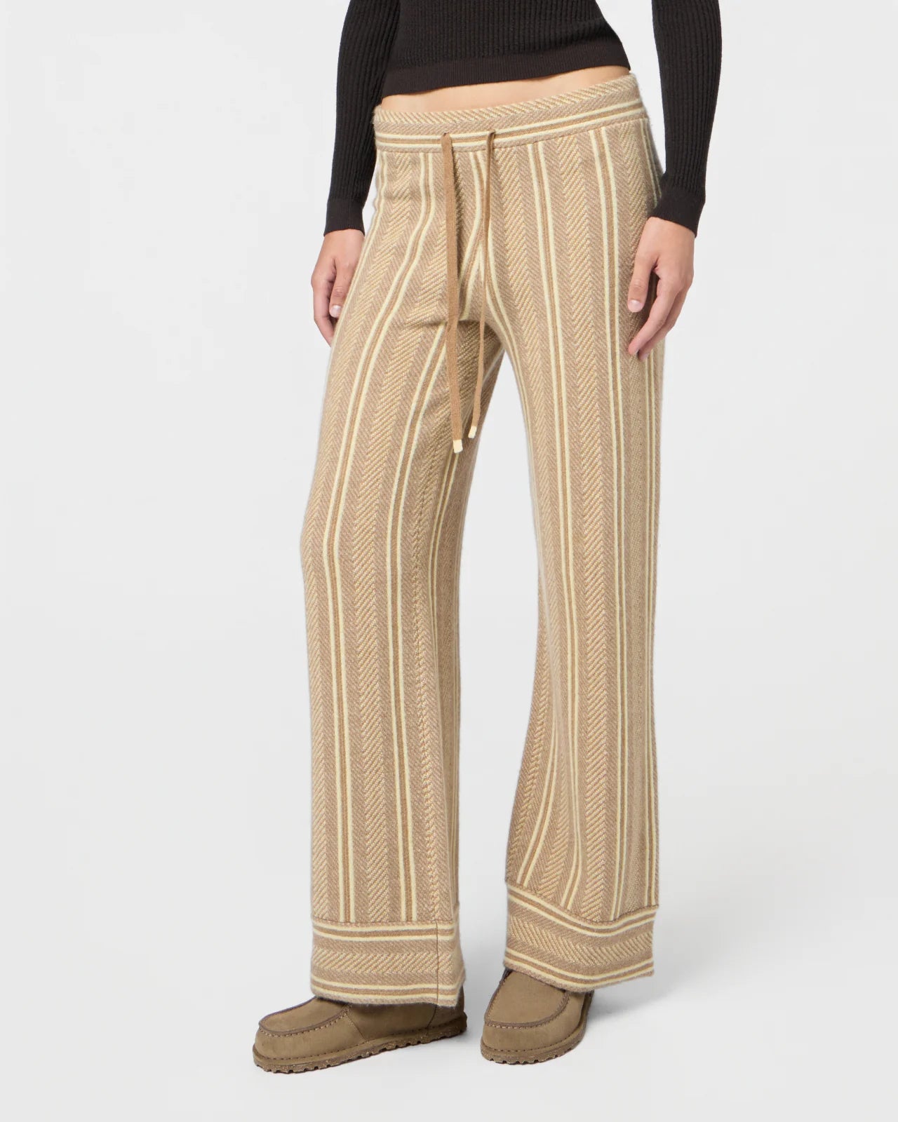 Pants Stripe Lounge Almond