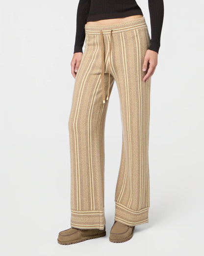 Pants Stripe Lounge Almond
