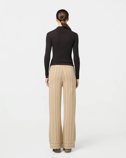 Pants Stripe Lounge Almond