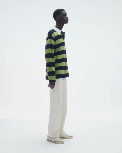 Sweater Striped Rugby Matcha/Midnight