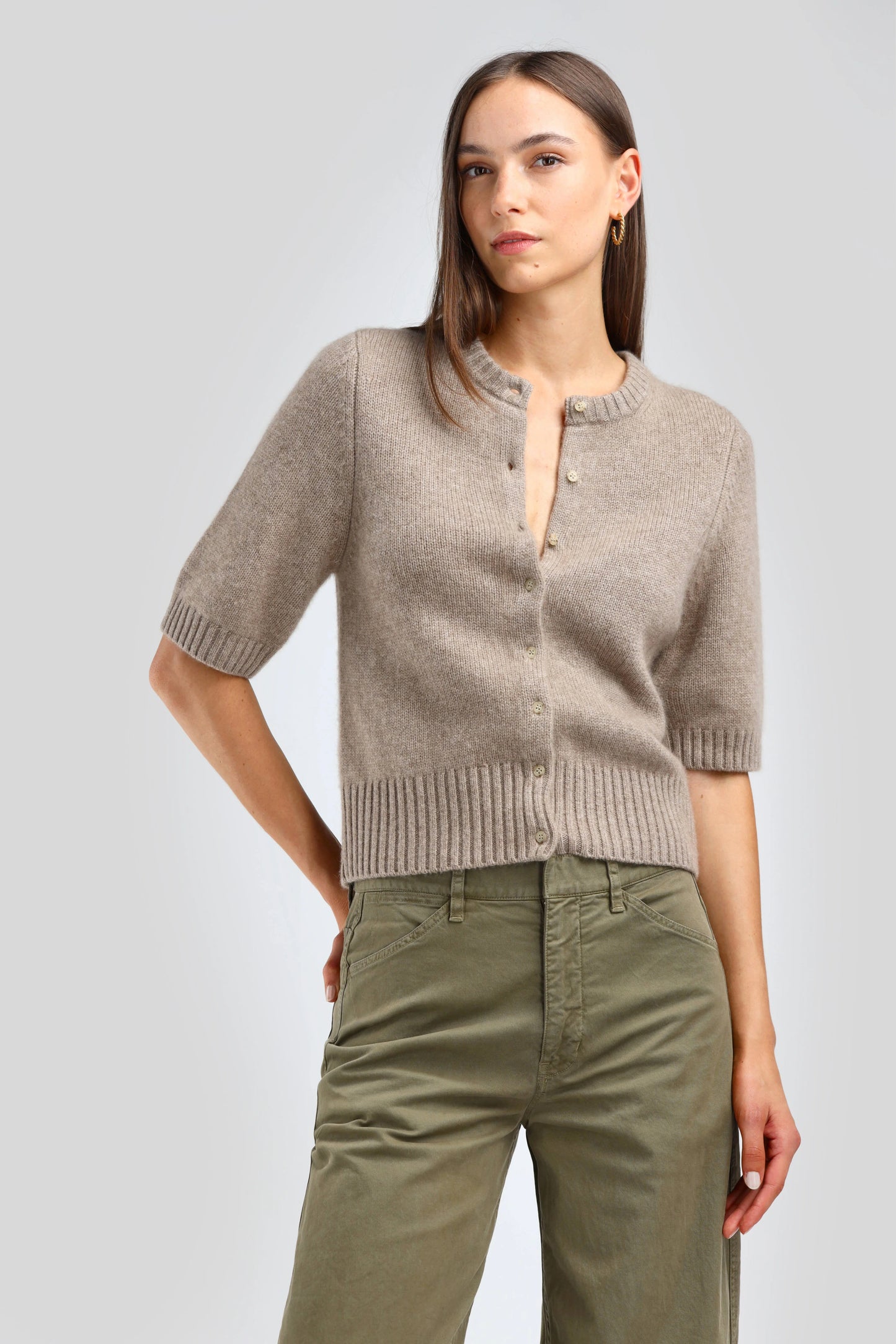 Cardigan Poupette Taupe