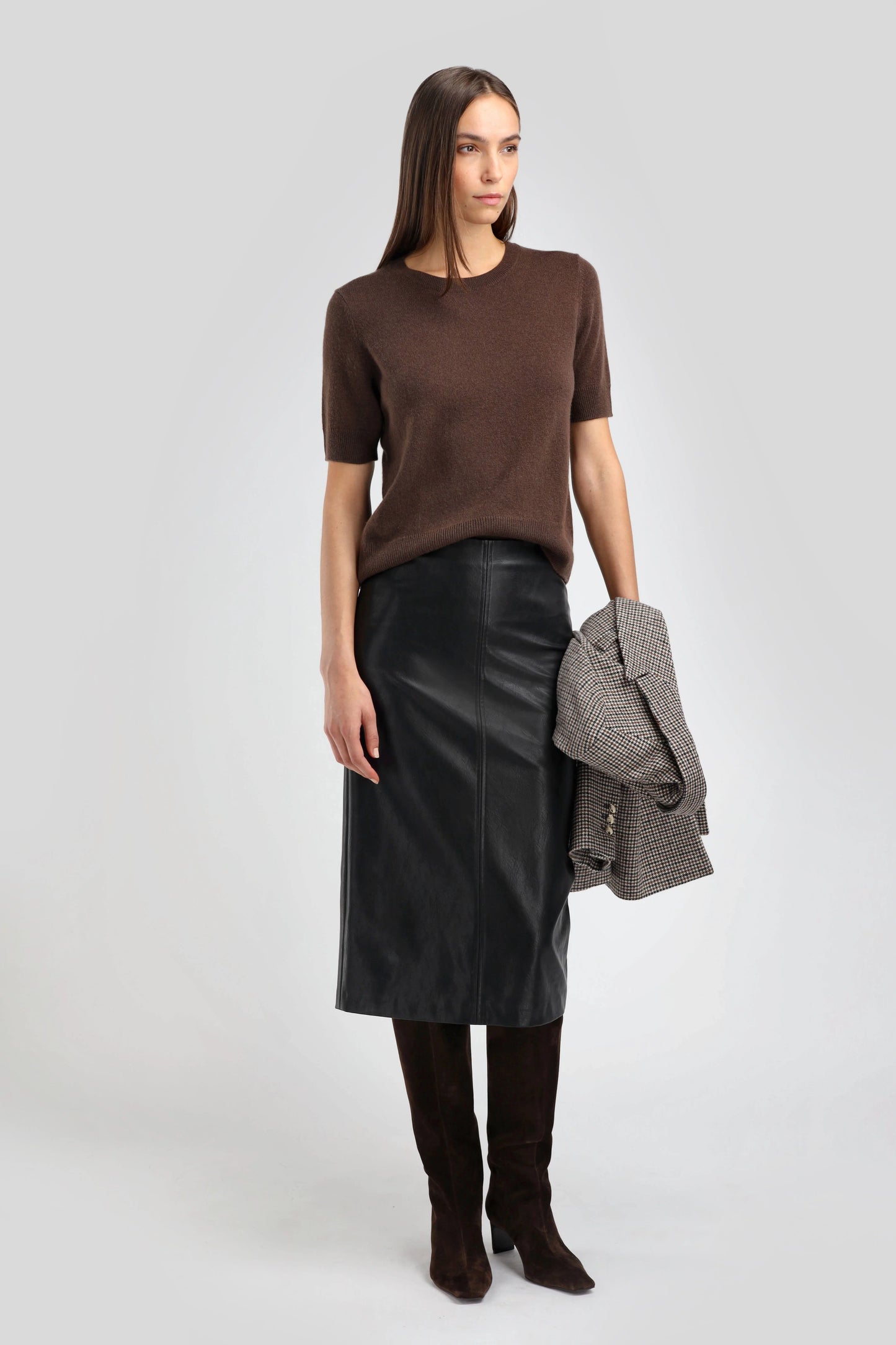 Skirt Cuir Black