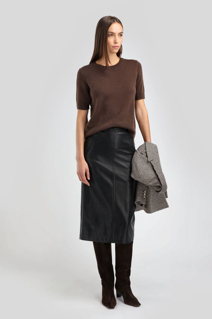 Skirt Cuir Black
