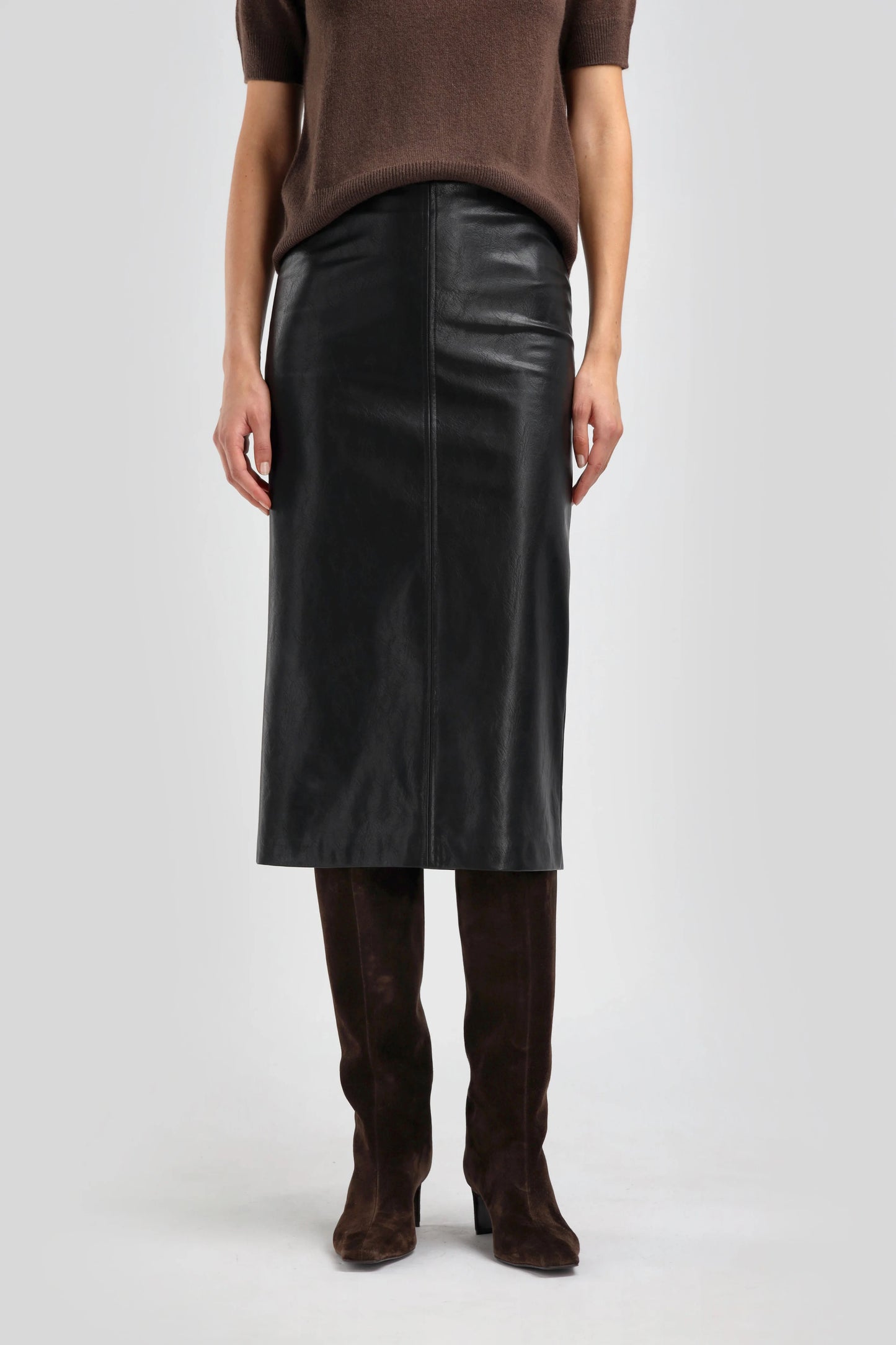 Skirt Cuir Black