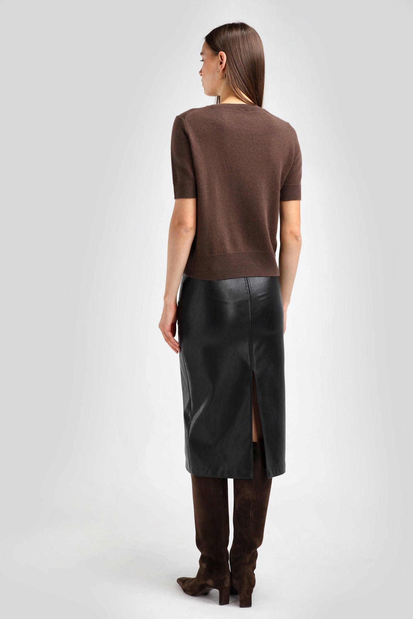 Skirt Cuir Black