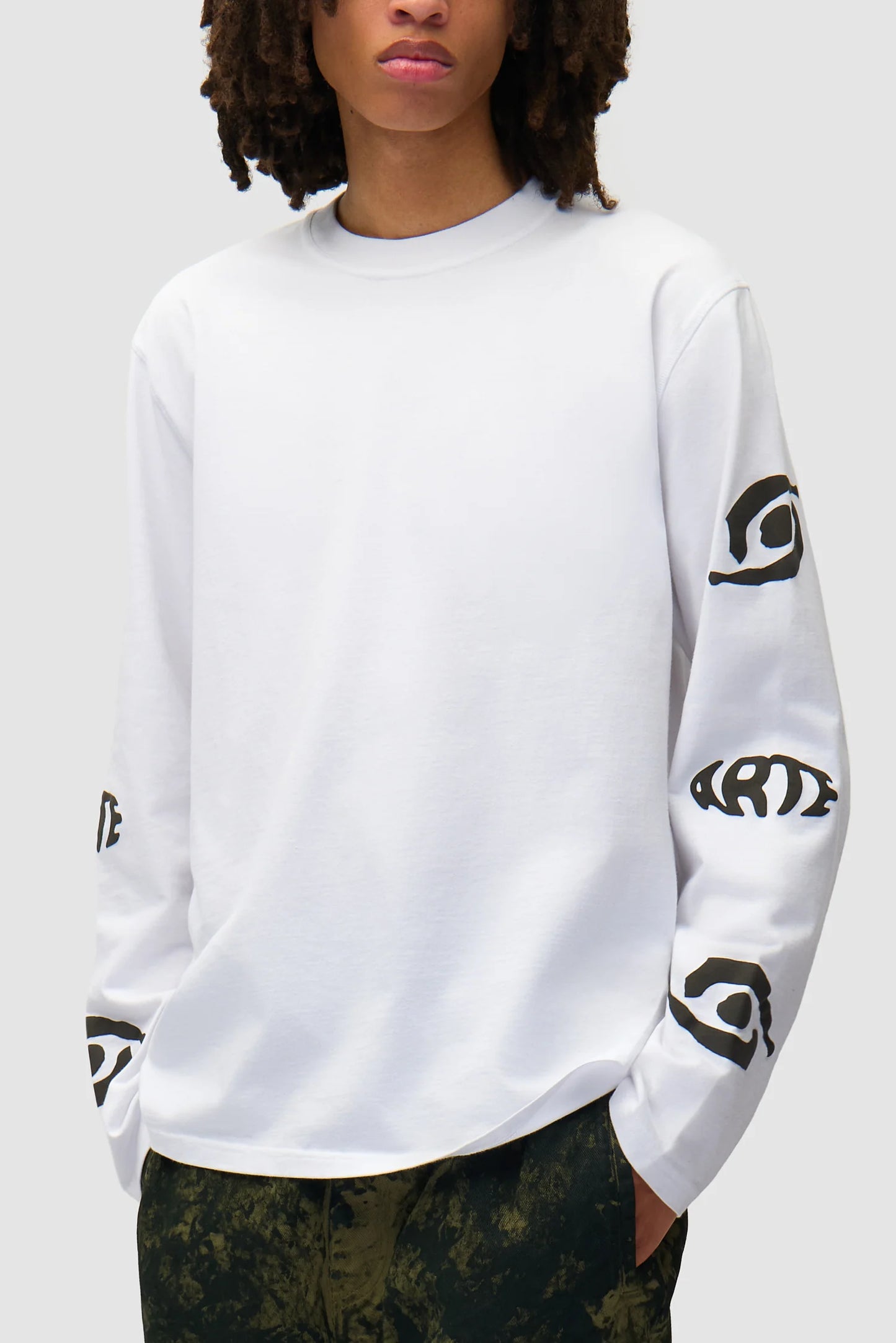 T-shirt Eye Longsleeve White