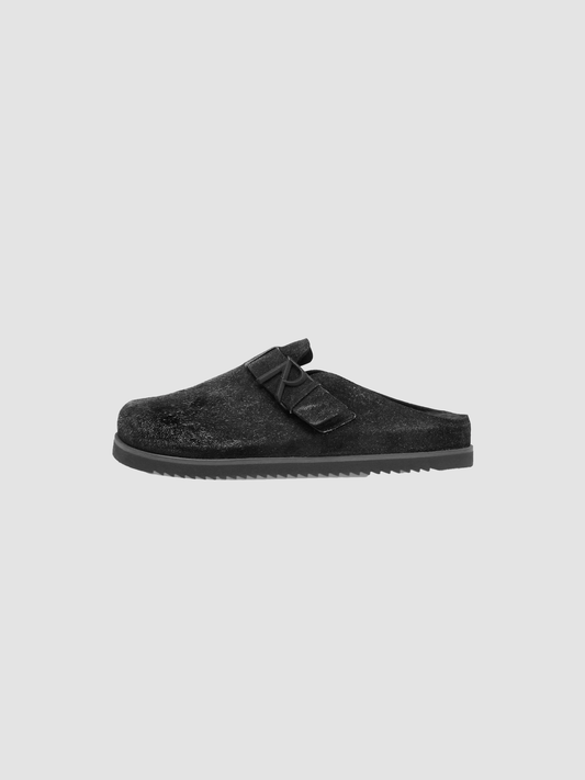 Slippers Initial Mule Hairy Off Black