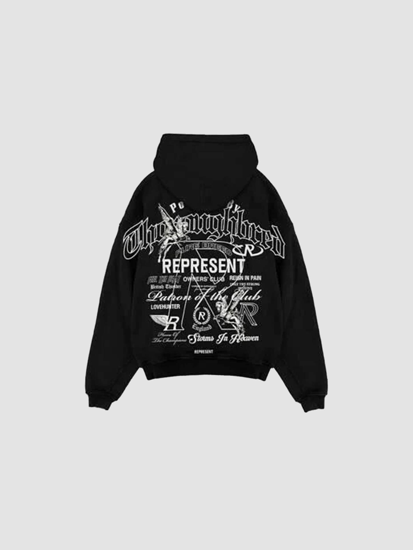 Hoodie Monochrome Icons Black