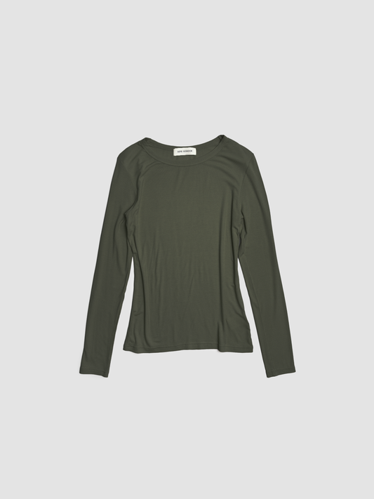 T-Shirt Sofie Longsleeve Army Green