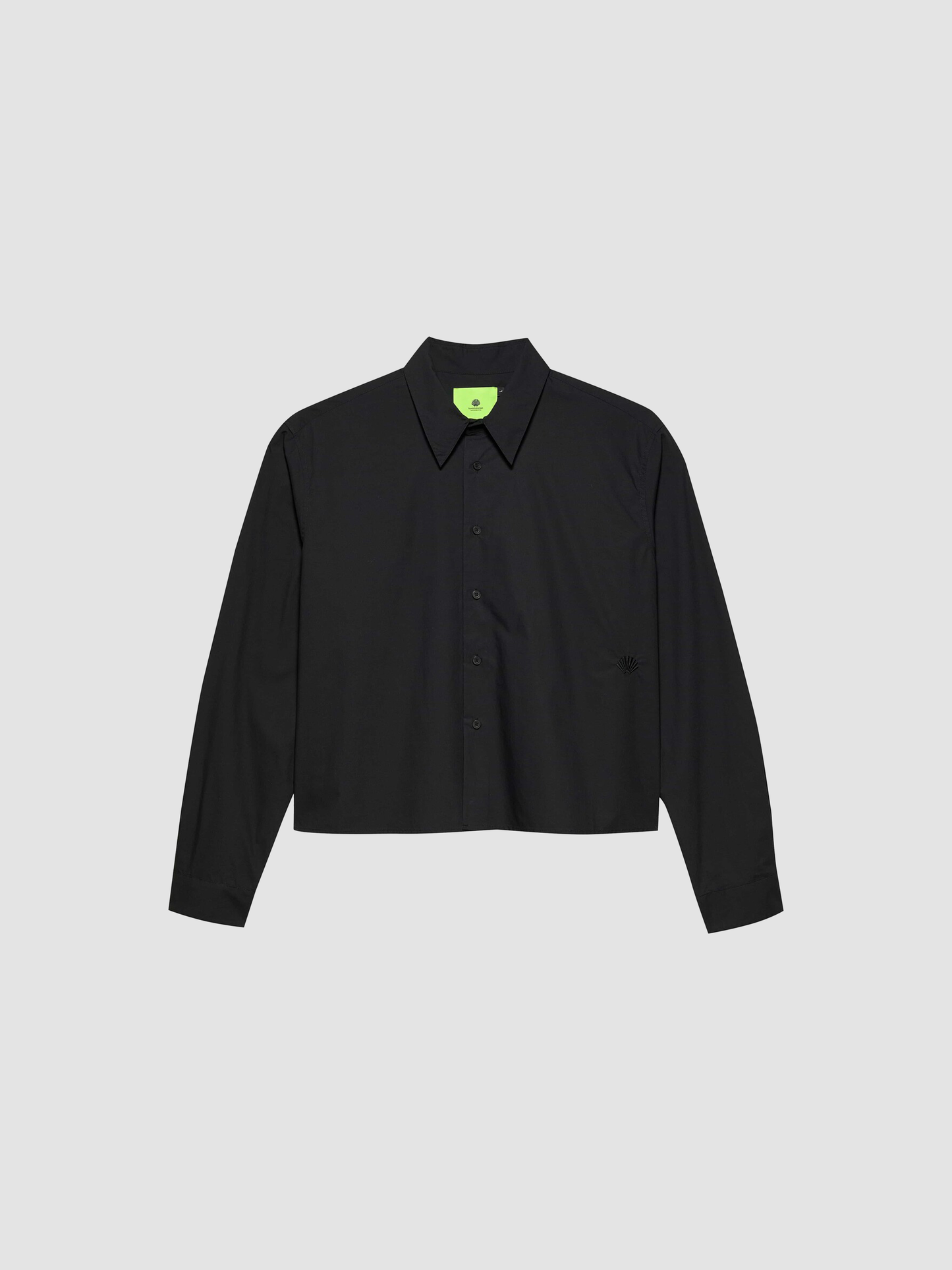 Shirt Cropped Longsleeve Black