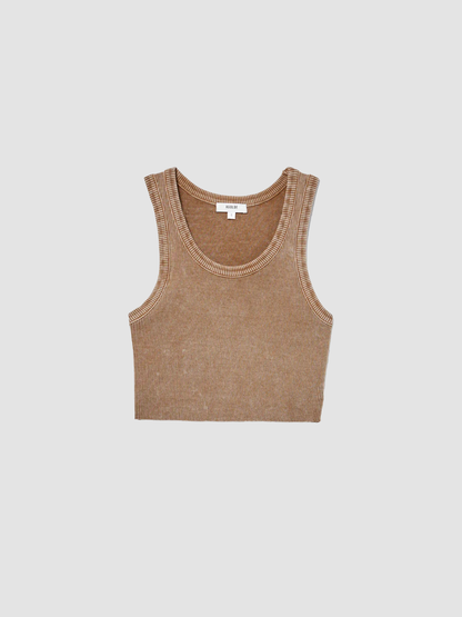 Tank Top Poppy Cropped Bamboo