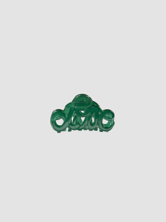 Hair Clip Love Green Small