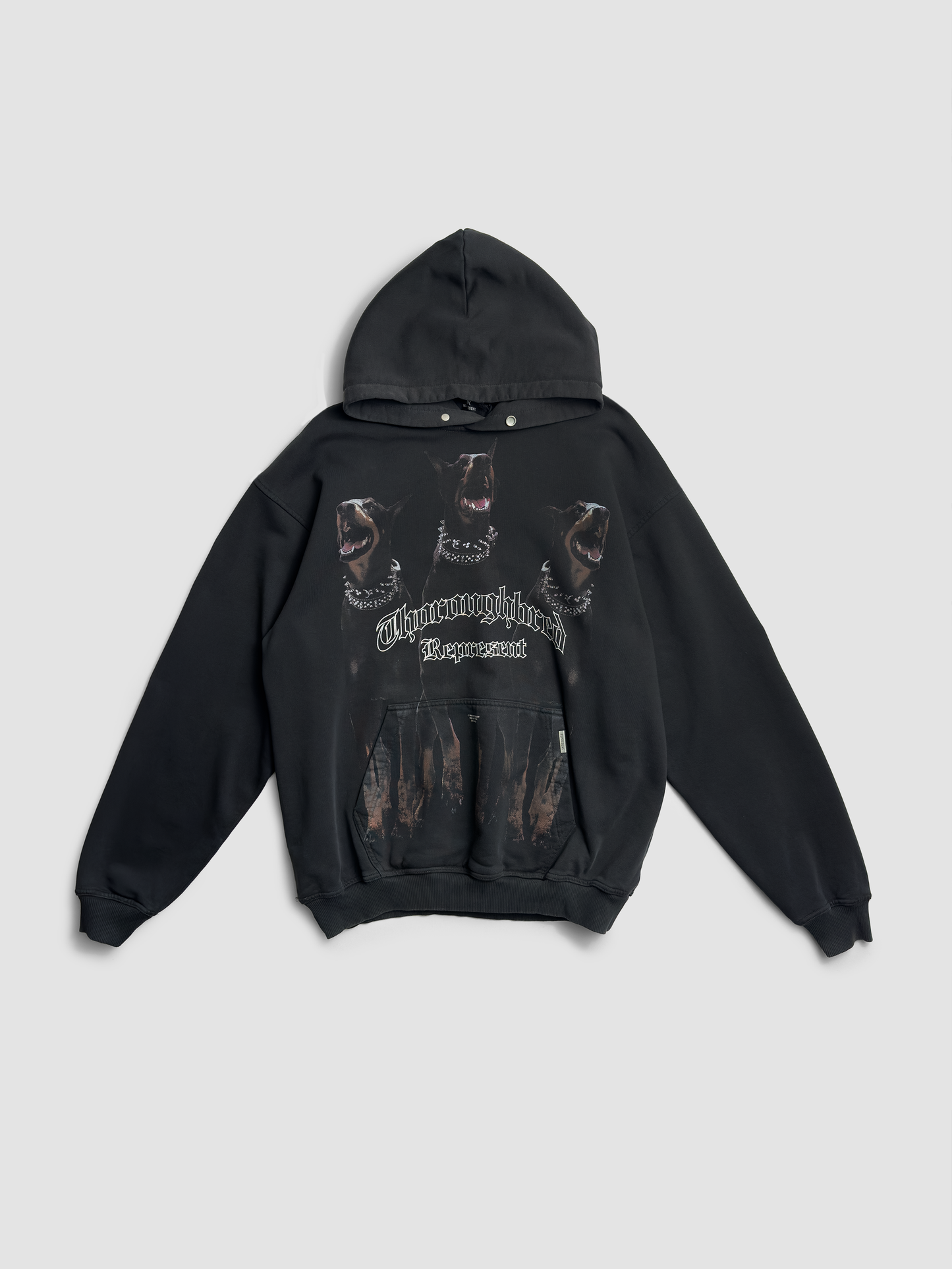 Hoodie Thoroughbred Vintage Black