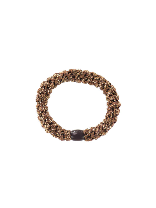Gumička do vlasů Bronze Glitter