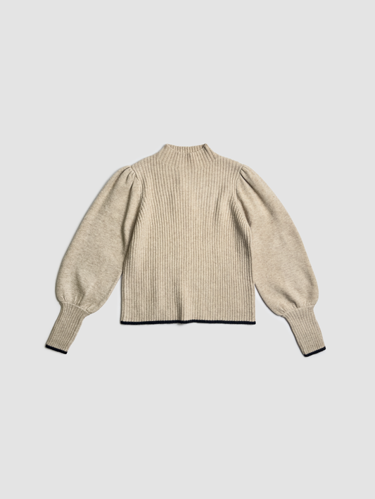 Sweater Puff Rib Knit