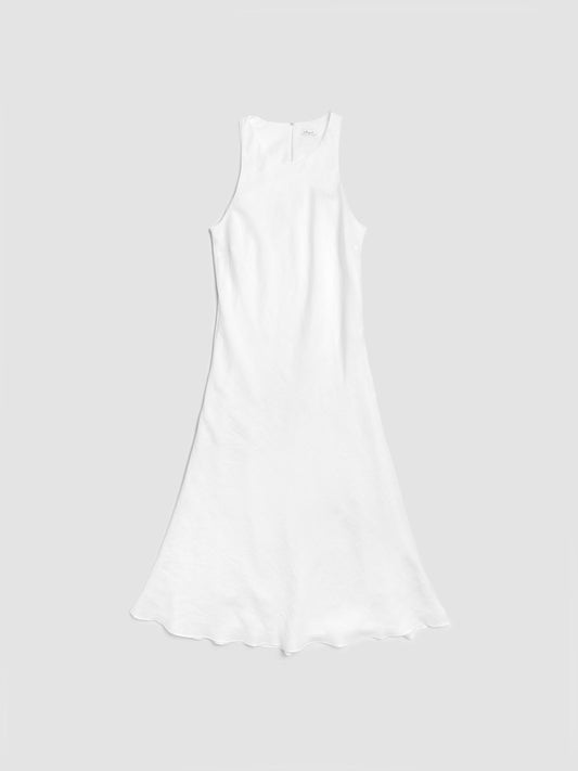 Emma White Linen Dress