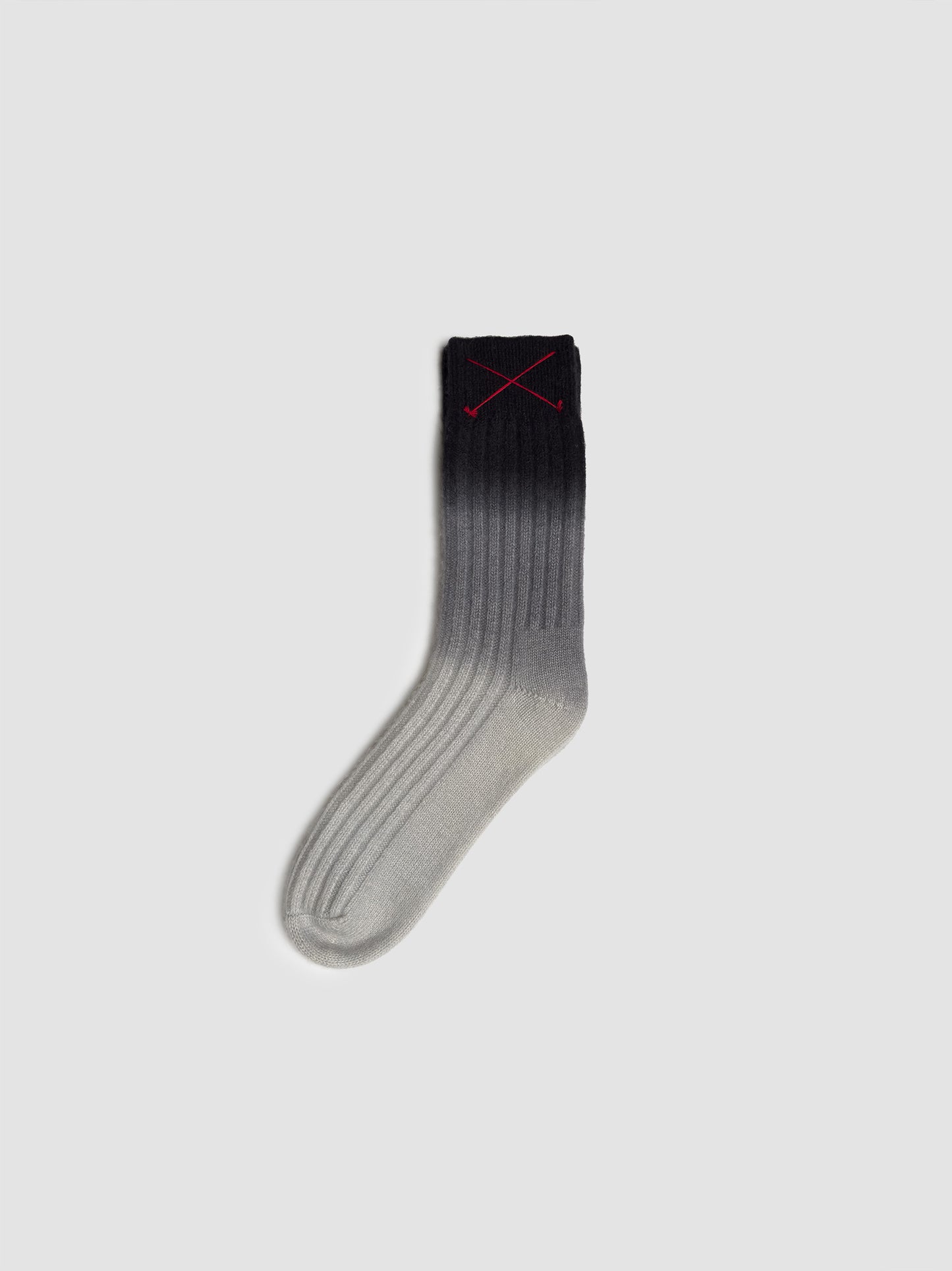Cashmere Socks Gradient Grey&Black