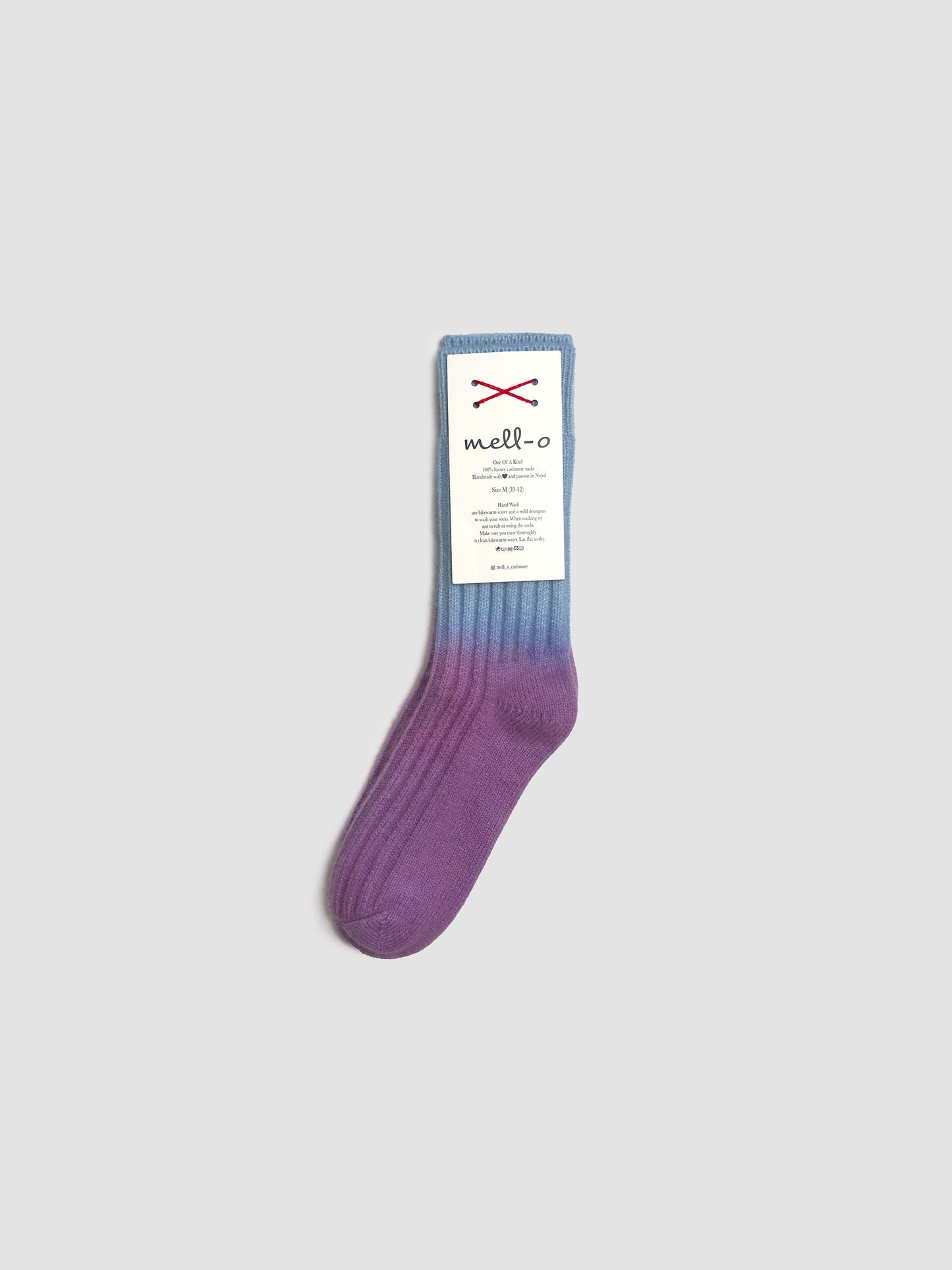Cashmere Socks Gradient Blue&Purple