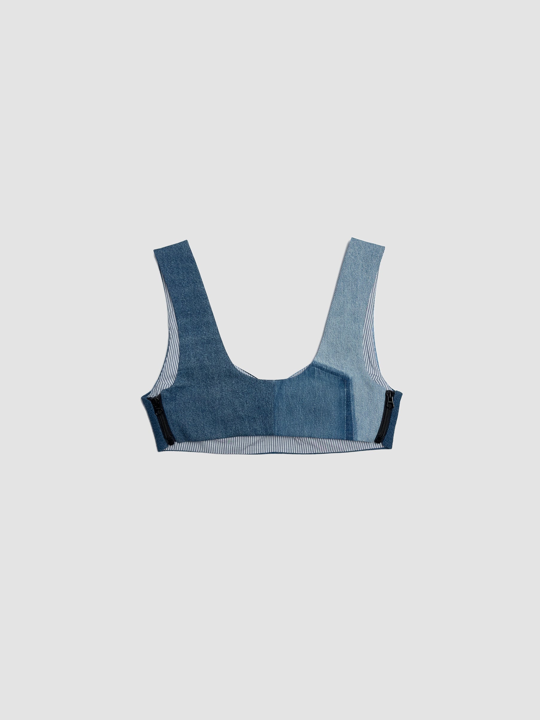 Corsetted Denim Bra - Via Store