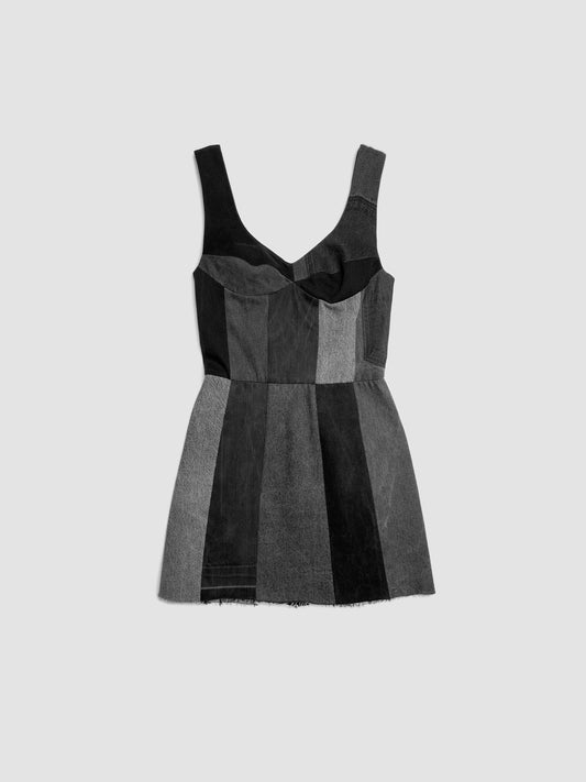 Corsetted Dress Black - Via Store