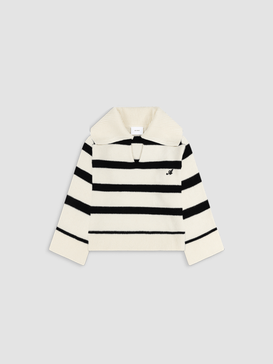 Sweater Clio Cropped Off White&Black