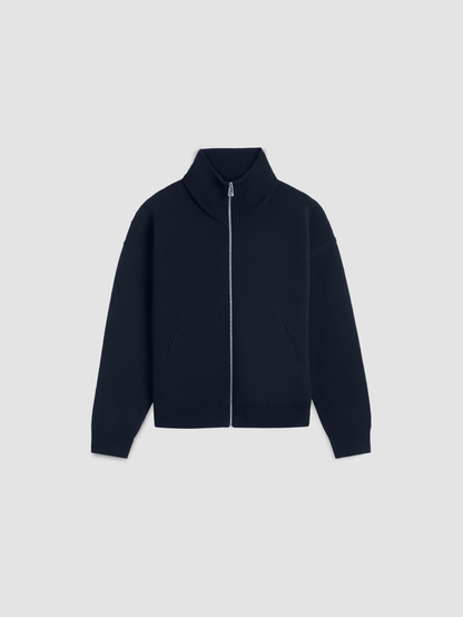 Sweater Core Zip-Up Navy