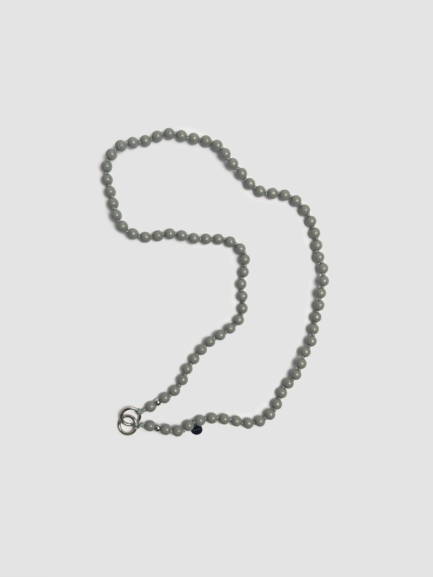 Bead Chain Long Grey