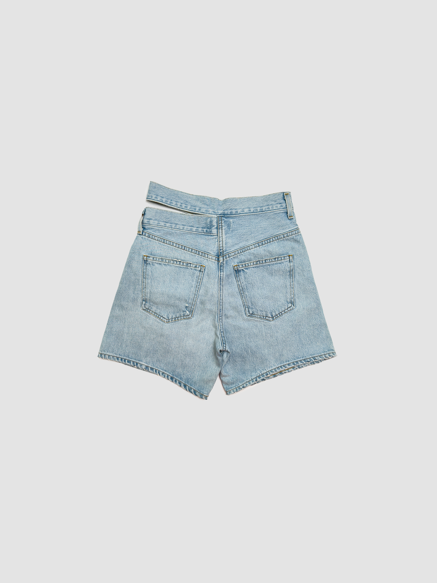 Short Broken Waistband in Blue