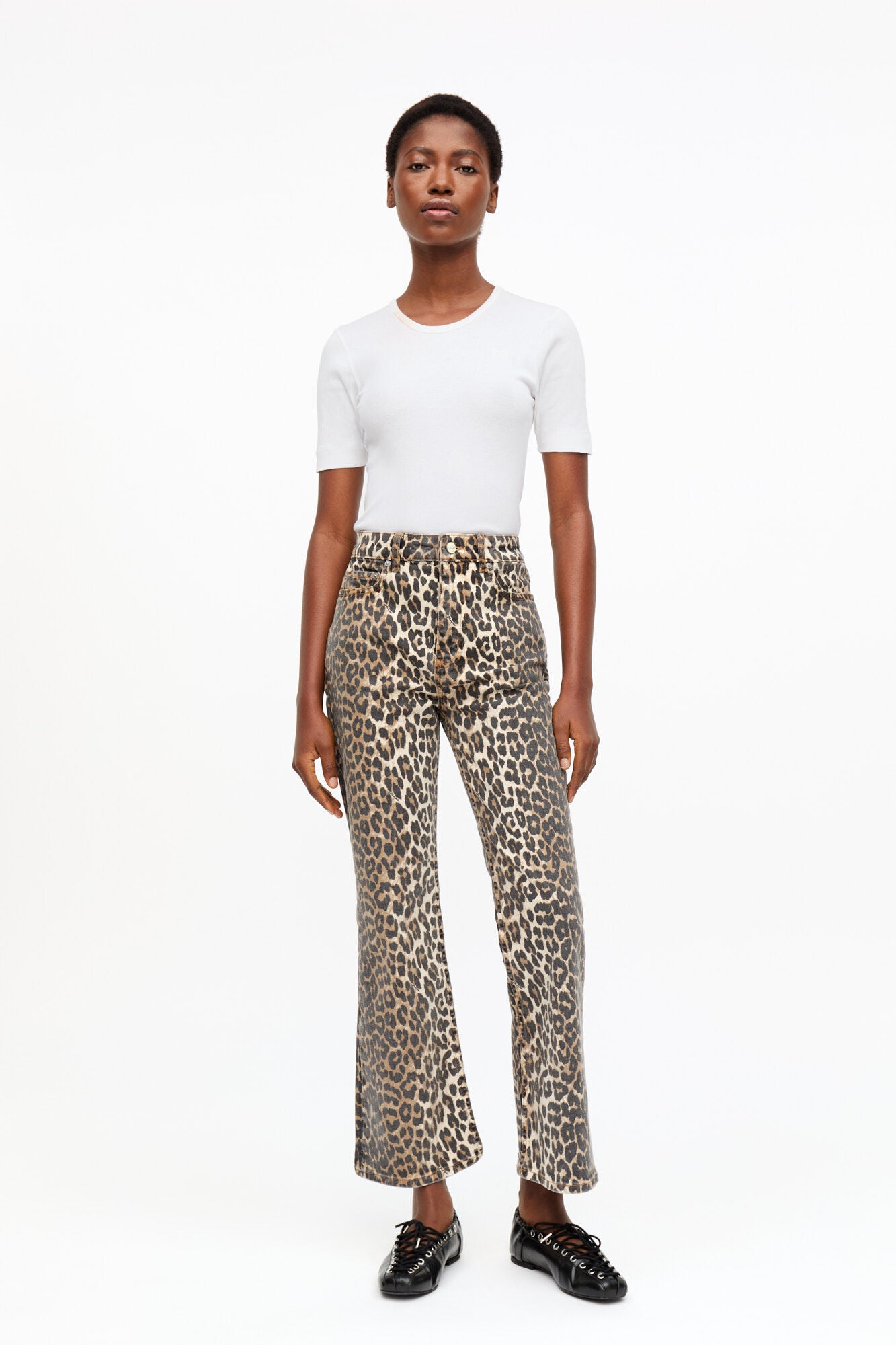Jeans Betzy Cropped Leopard