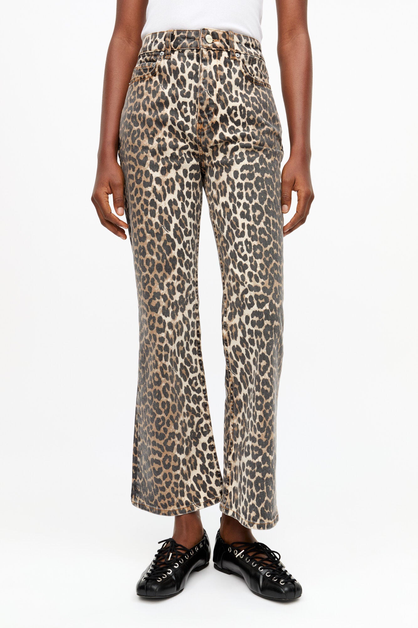 Jeans Betzy Cropped Leopard