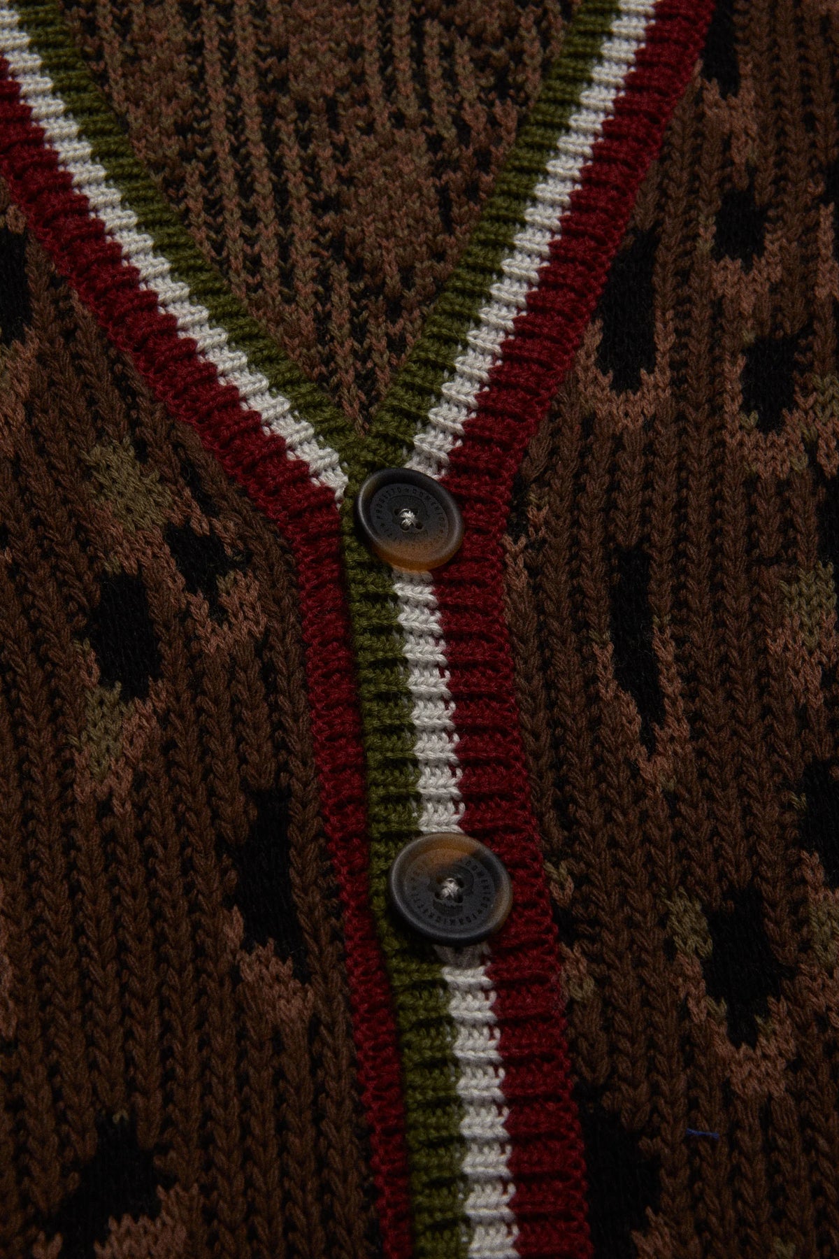 Cardigan Knit Leo Brown