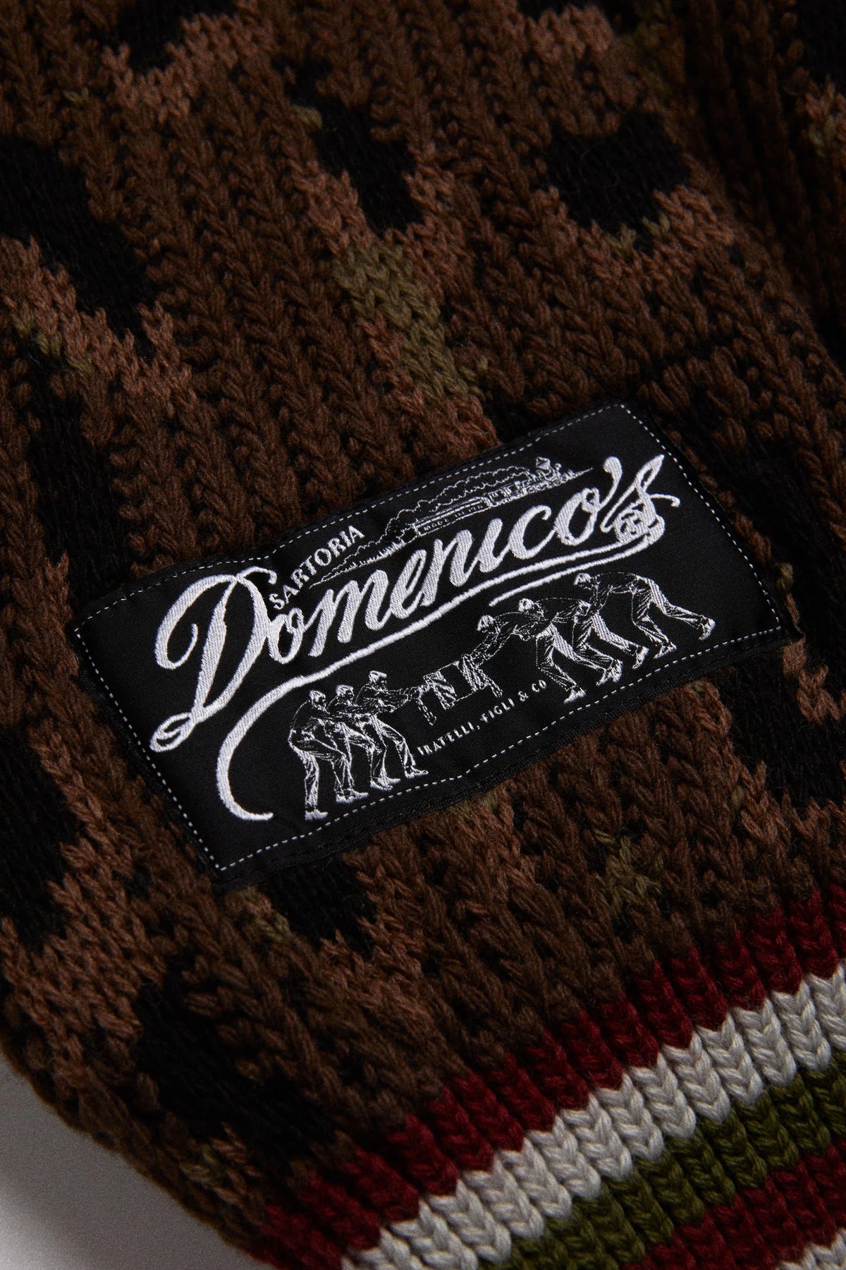 Cardigan Knit Leo Brown