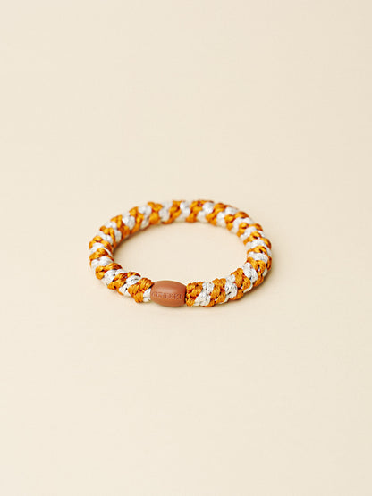 Hair Tie Glitter Stripe Burned Terracotta