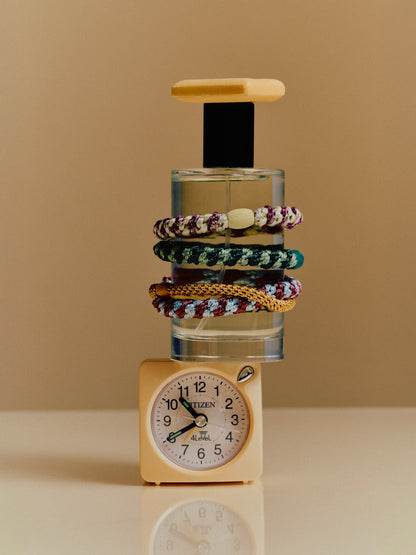 Hair Tie Mix Grape & Yellow
