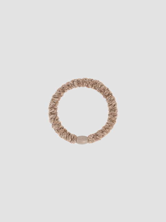 Hair Tie Velvet Beige