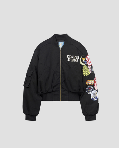 Jacket Bomber Patches Black