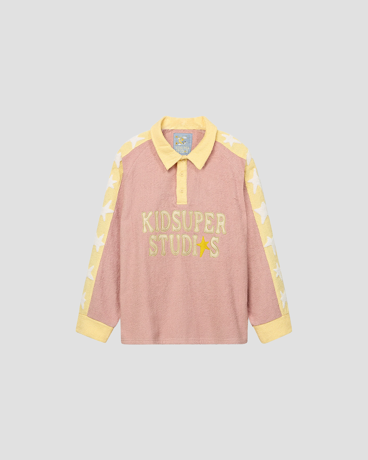 Shirt Rugby Terrycloth Star Pink