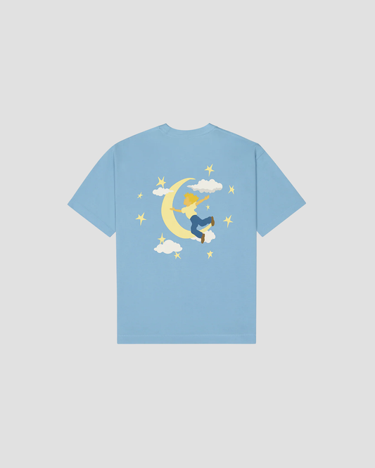 T-shirt Boy Moon Blue