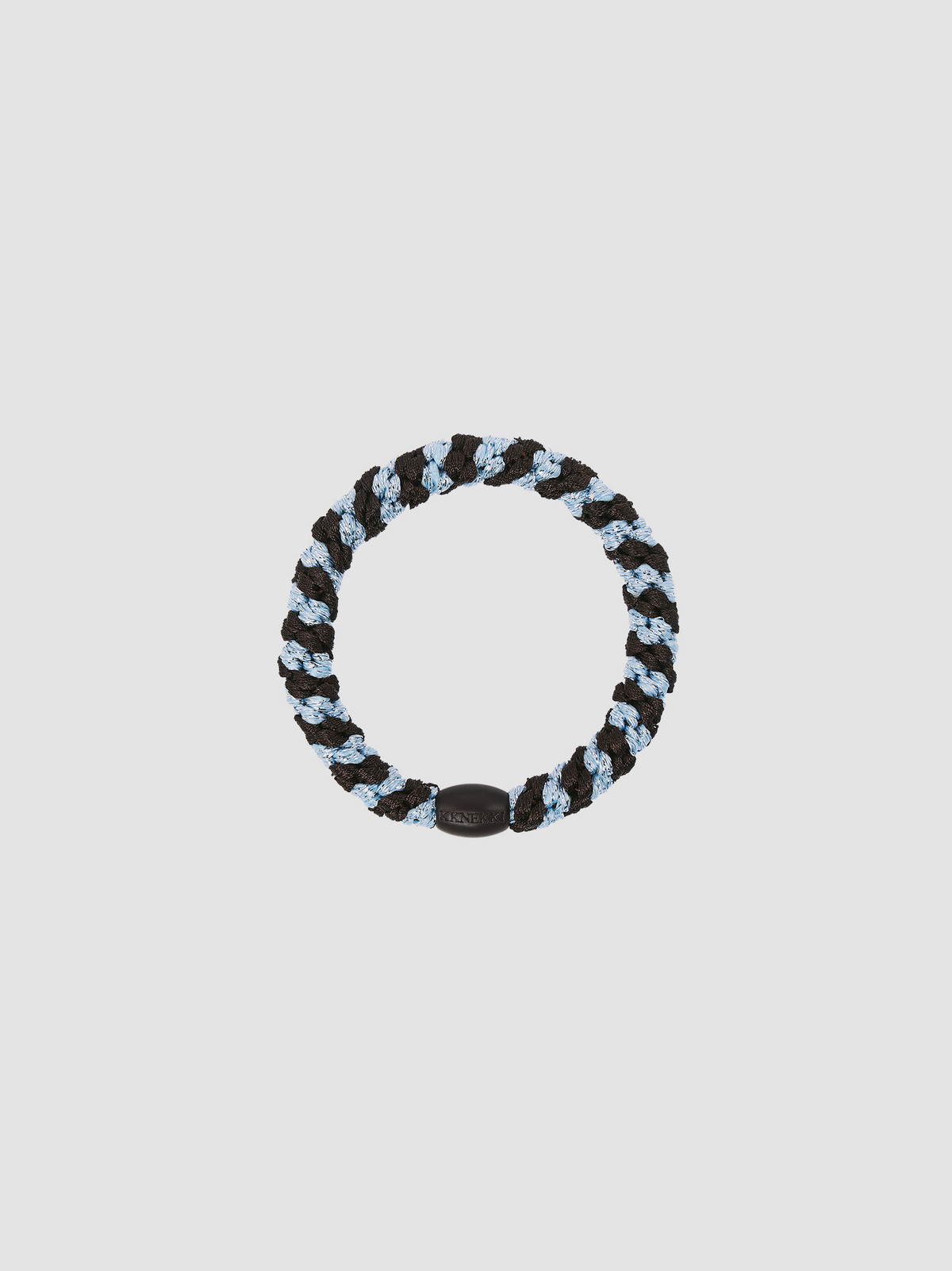 Hair Tie Stripe Brown & Seablue
