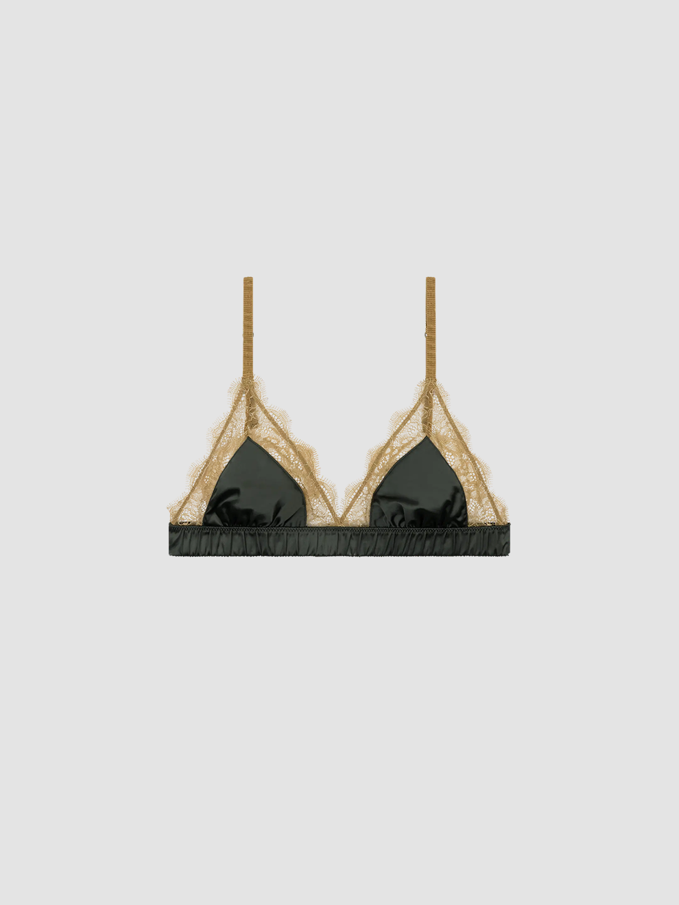Bralette Love Lace Dark Green