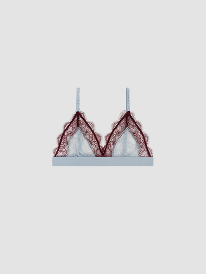 Bralette Love Lace Light Blue