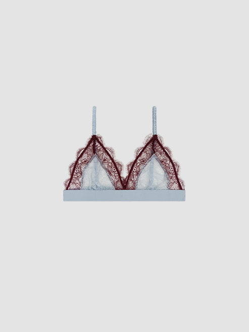 Bralette Love Lace Light Blue