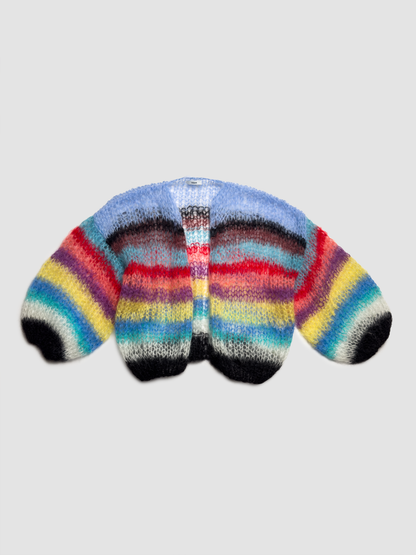 Cardigan Mohair Stripes Prisma