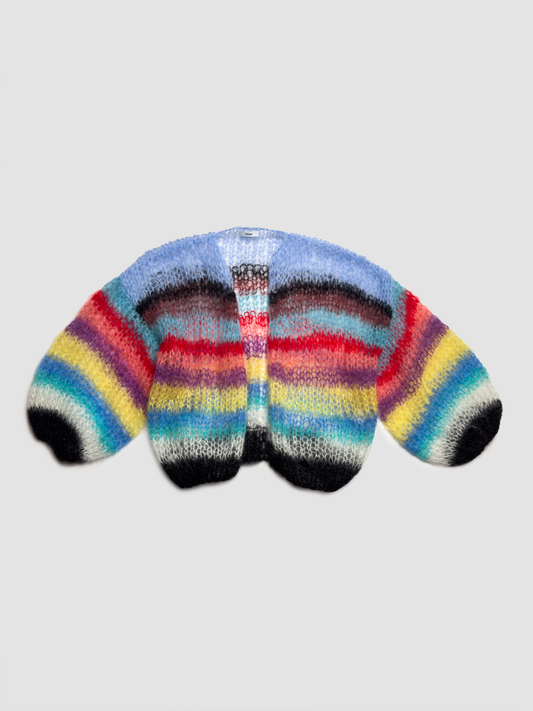 Cardigan Mohair Stripes Prisma