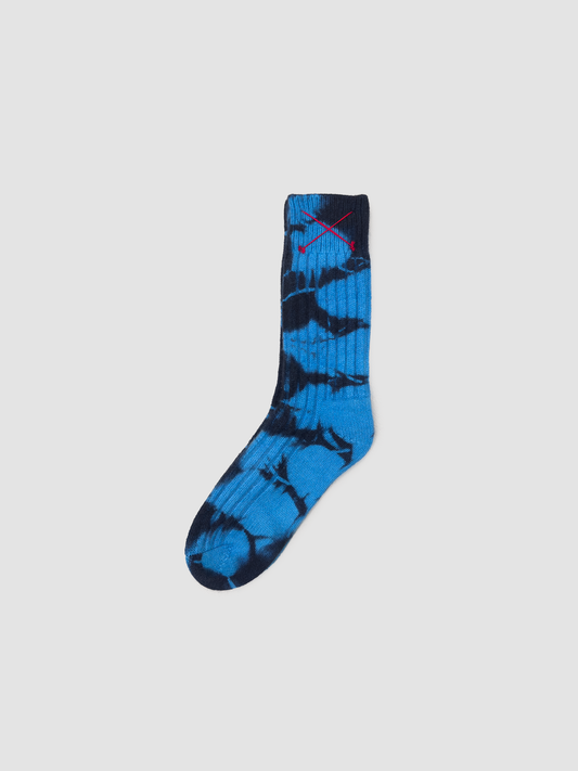 Cashmere Socks Batik Blue & Black