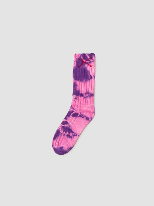 Cashmere Socks Batik Violet & Pink