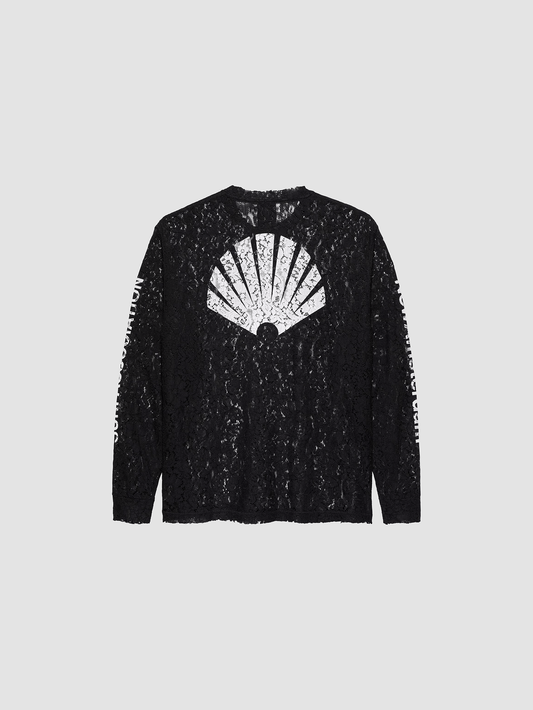 Longsleeve Lace Logo Black