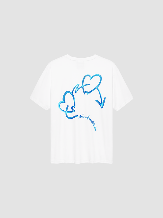 T-shirt Love Connect White