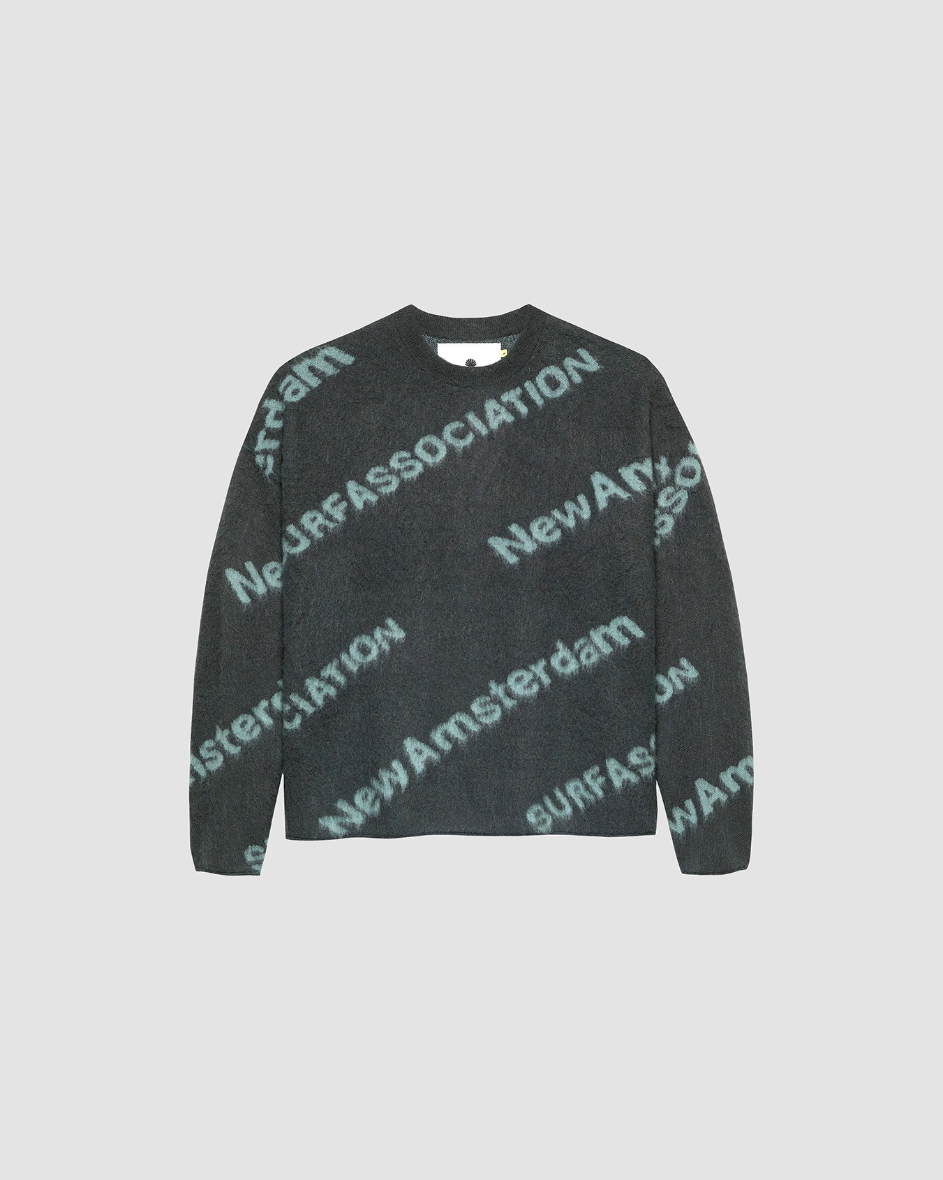 Sweater Jacquard Knit Teal