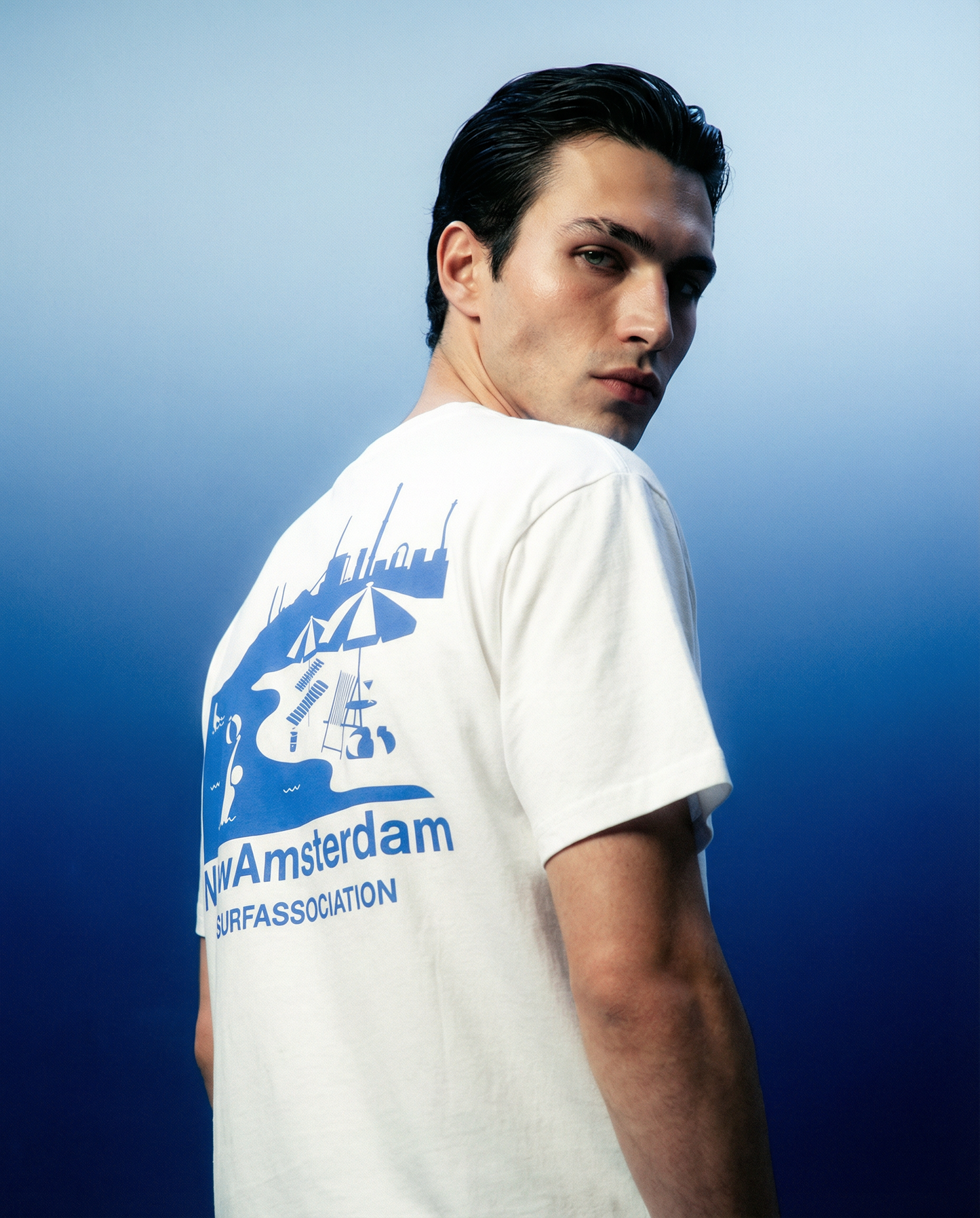 T-shirt Beach Sign White